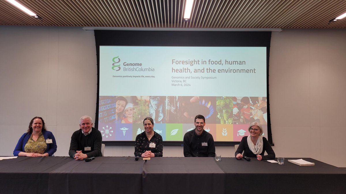 GenomeBC's tweet photo. A smiling snapshot of our expert panel from the final session of the #GBCSymposium as they discussed Environmental DNA πΏπ¬
#Edna #EdnaSampling #CommunityScience https://t.co/i7vhrCHzdN
