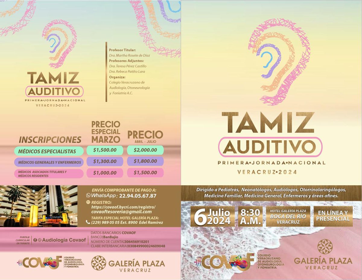 ColMedMexAC's tweet photo. La importancia del tamiz auditivo para la salud integral, ¡los esperamos! https://t.co/gXmDpsg040