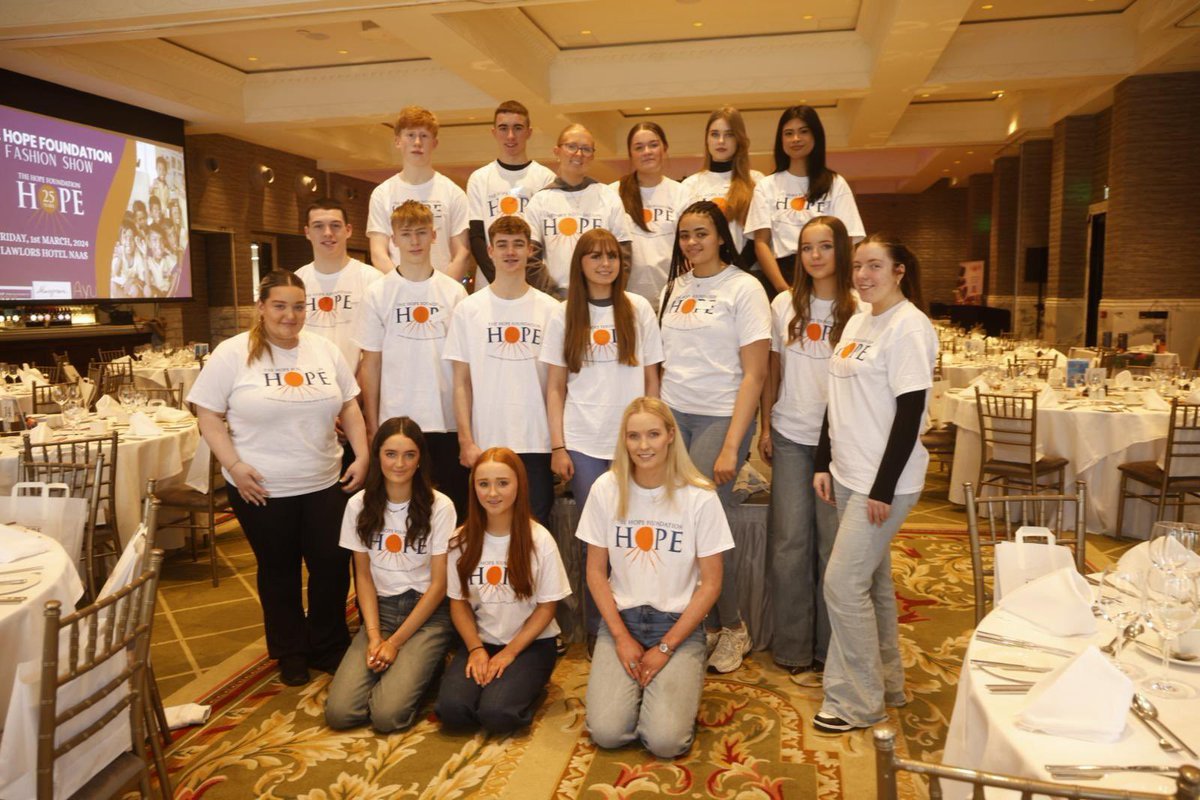 NewCol_Official's tweet photo. Newbridge College TY students travelling to Kolkata on the 31st of March volunteering at the Hope Foundation Fashion Show on the 1st of March in Lawlor’s Hotel in Naas. 🤍 #hopefoundation https://t.co/kHnY9ZKcVA
