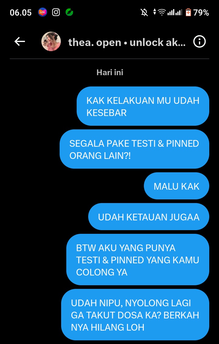 aeishitaru's tweet photo. @lovelcys Guyss HATI HATIII DIA PENIPUUUU, DIA JUGA AMBIL TESTI PUNYA KU LIAT WM NYA YAA BEDA BANGET SAMA USN DIA, btw aku di blok jadi pake acc satunya https://t.co/kdZ8ZB6kaz