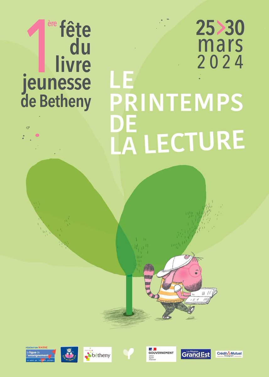 🗓 SAMEDI 30 MARS de 10h à 18h ne manquez pas le Salon de la Lecture Jeunesse à la salle Thierry Meng de #Betheny.
👉 Vous pourrez rencontrer ZEMANEL, Stéphanie MARCHAL, Emmanuelle BASTIEN, Emmanuelle HOUDART, Mathias FRIMAN et profiter d'animations.
⏰ Restez connectés !