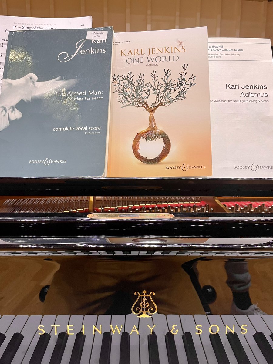 RSNOChorus's tweet photo. Wonderful getting to grips with some of Sir Karl Jenkins’ most loved and performed works: Adiemus, The Armed Man, One World, Song of the Plains… The audience in Glasgow for this concert celebrating the composer’s 80th birthday are in for a rare treat 🫶🏼

https://t.co/DivmBczLCR https://t.co/CyZCmaQtBV