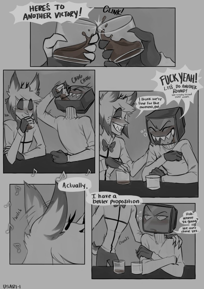 Usari_i's tweet photo. 'Our last dance', a mini radiostatic comic, pages (2/??)
Enjoy!! More pages coming soon!

#HazbinHotel #HazbinHotelAlastor #HazbinHotelVox #RadioStatic #StaticRadio #voxal https://t.co/qo6orWK3Vy