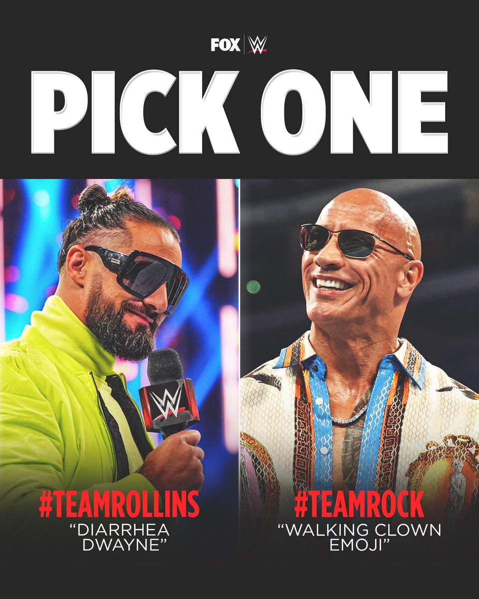 Stingwwe17812's tweet image. I gotta go with #TeamRock 

@TheRock
