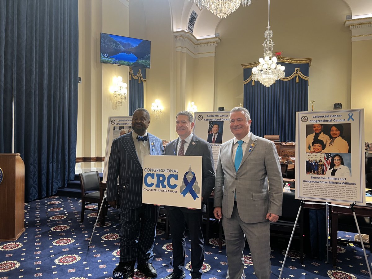 Thanks to ⁦@RepDonaldPayne⁩ ⁦@RepDonBacon⁩ ⁦@RepMarkGreen⁩ for increasing awareness on CRC and the need to get screened.
