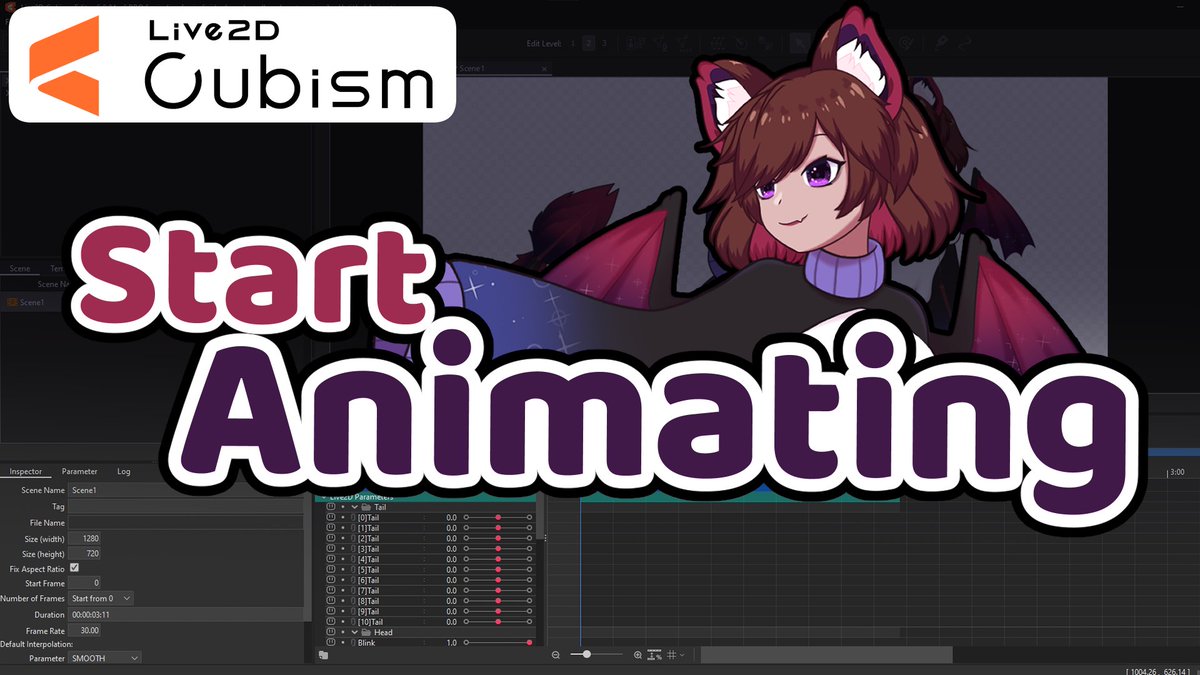 CutieDragon7's tweet image. 📢NEW VIDEO📢
Here's a complete beginners guide to using the animation tools in #Live2D
Not sure where to start when it comes to adding animated toggles, idle animations or maybe even animating an illustration... this is where to start!
⬇️Link below!⬇️ #live2dtutorial