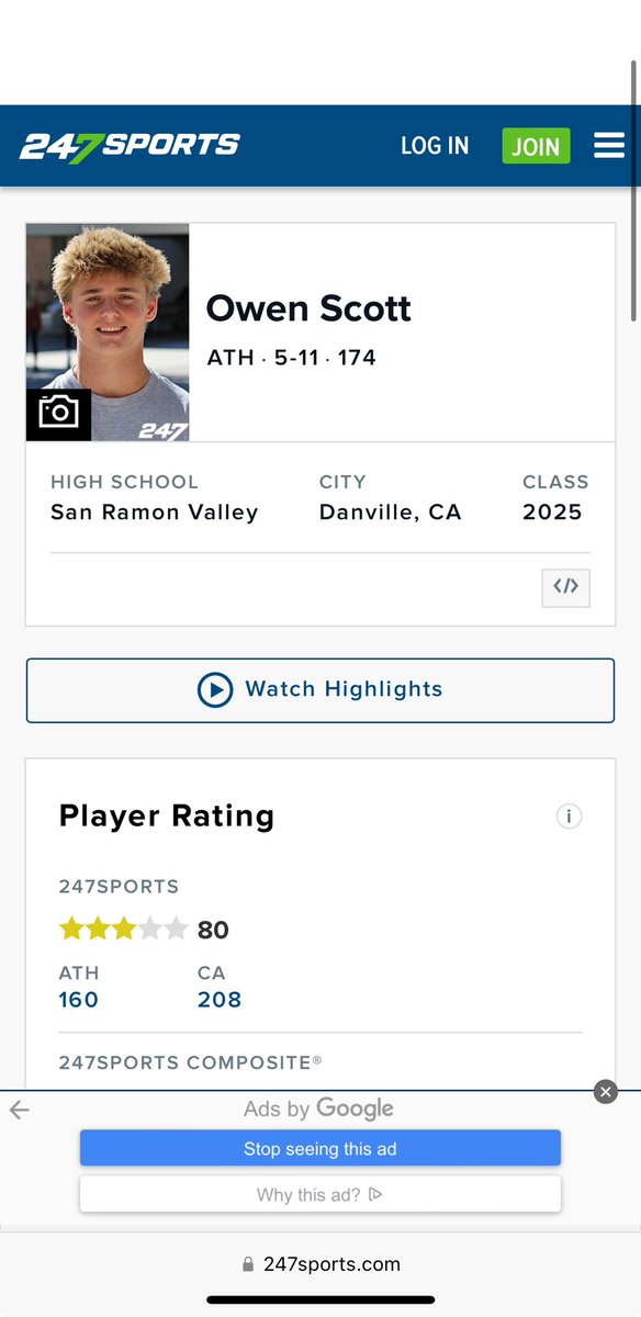 Grateful to be ranked a 3⭐️ WR/ATH @247Sports @BrandonHuffman @KTPrepElite @_SRV_Athletics @GregBiggins @BlairAngulo @jak_rtz