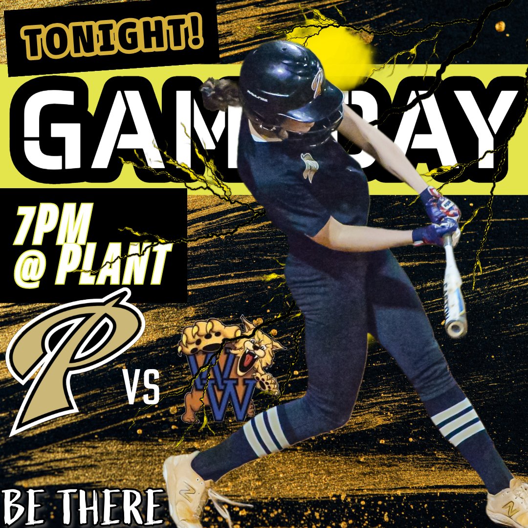 🐾𝗚𝐴Mᴱ🄳𝙰Ꭹ🐾 🗓️TONIGHT! 3/7 🆚Wharton 🕖7PM 📍PLANT @phsathleticfdn @phsletterman @PlantYearbook @BMFastpitch @813Preps @PrepsTime @Andy_Villamarzo