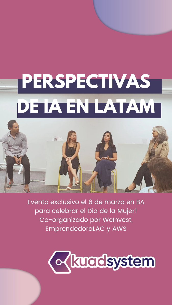 MaiaKord's tweet photo. En el evento exclusivo el 6 de marzo en Buenos Aires para celebrar el Día de la Mujer!
Co-organizado por @WeInvest4, @EmprendedoraLAC  y @amazon  

Escuchando a Johanna. María José Martabit Sagredo Marta Cruz moderado por Daniel Bedolla https://t.co/ju9v8iggP0