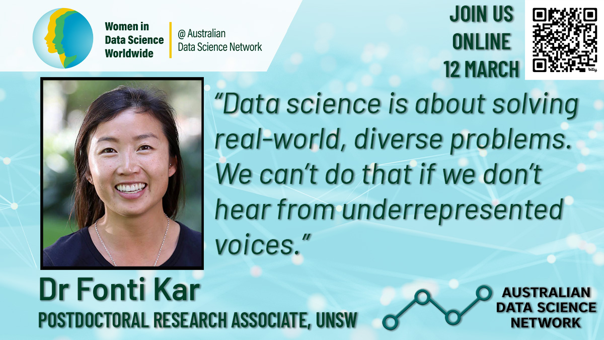 AUS Data Science Network (@australiandata) on Twitter photo Meet Dr <a href="/fonti_kar/">@fontikar@fosstodon.org</a> - a Research Software Engineer with <a href="/UNSWScience/">UNSW Science</a>. Fonti is one of our 25 Rising WiDS stars (WiDS=Women in #DataScience) who will share their Data Science Journeys in a special #IWD2024 online event this Tuesday:
Register to join us:
events.humanitix.com/australias-ris… Meet Dr <a href="/fonti_kar/">@fontikar@fosstodon.org</a> - a Research Software Engineer with <a href="/UNSWScience/">UNSW Science</a>. Fonti is one of our 25 Rising WiDS stars (WiDS=Women in #DataScience) who will share their Data Science Journeys in a special #IWD2024 online event this Tuesday:
Register to join us:
events.humanitix.com/australias-ris…