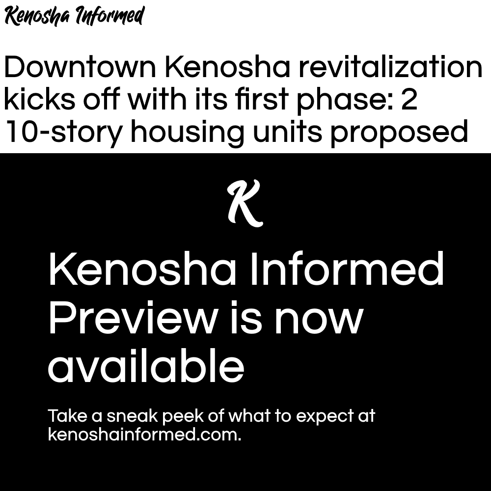 KenoshaInformed's tweet photo. Kenosha residents: your reimagined local news is *kind of* here. Kenosha Informed (preview) is finally here.

Take a look for yourself at https://t.co/O0jjrciMml and check out our first article! https://t.co/ehyS7zg21l
