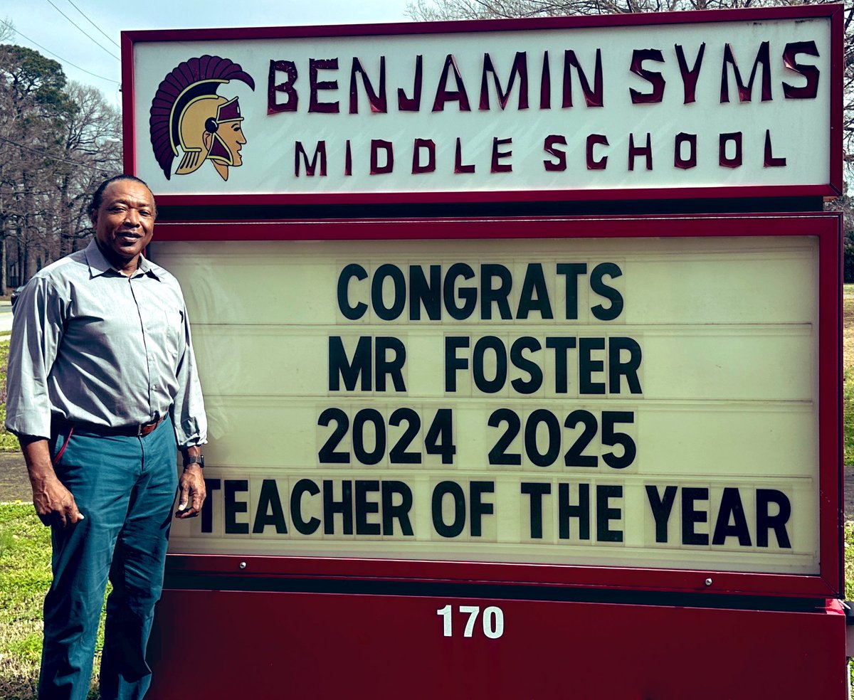 We know he likes to play the background but you cannot hide an accomplishment like this! Congratulations to our very own SUPER ⭐️ SPARTAN Mr Spurgeon Foster!! <a href="/BenSymsMS/">Benjamin Syms MS</a>