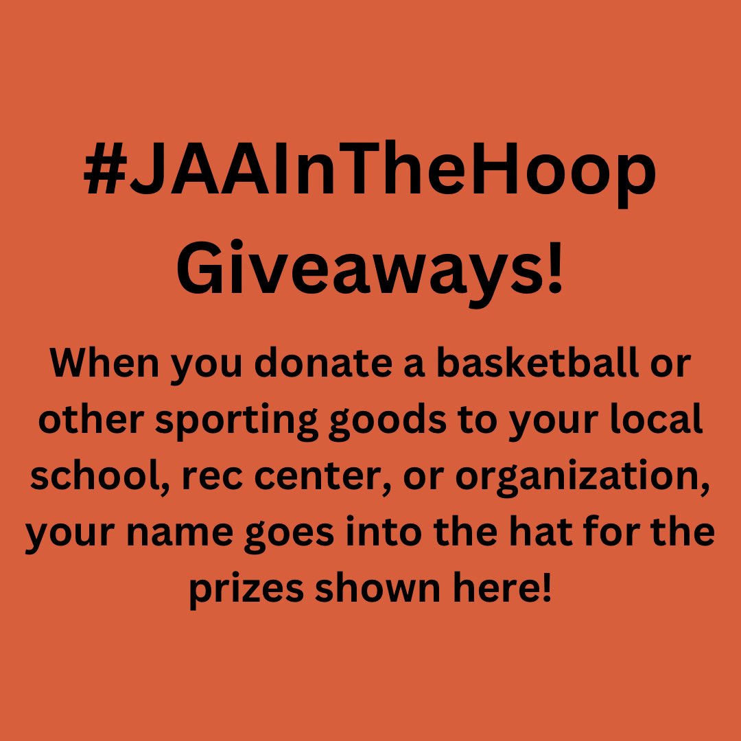 JeffAmentsArmy's tweet photo. #JAAInTheHoop
When you donate a basketball or other sporting goods to your local school, rec center, or organization, your name goes into the hat for the prizes shown here!
Details in the pics.
#jeffamentmonth
@InHidingPhoto
#jeffament #jeffamentmonth https://t.co/LpiLrZZlGU