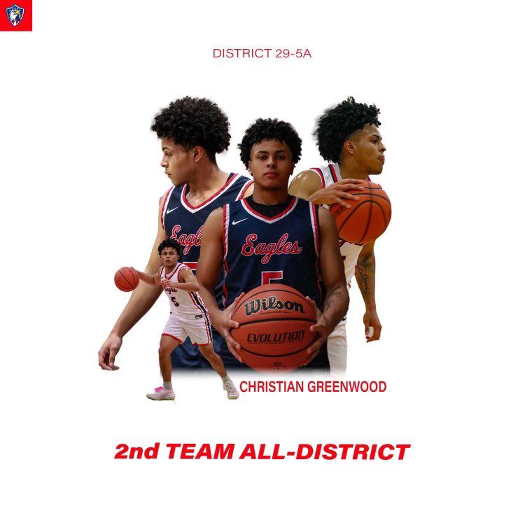 Congratulations to our very own @Christiangwood5 for being selected District 29-5A Second Team All-District!
