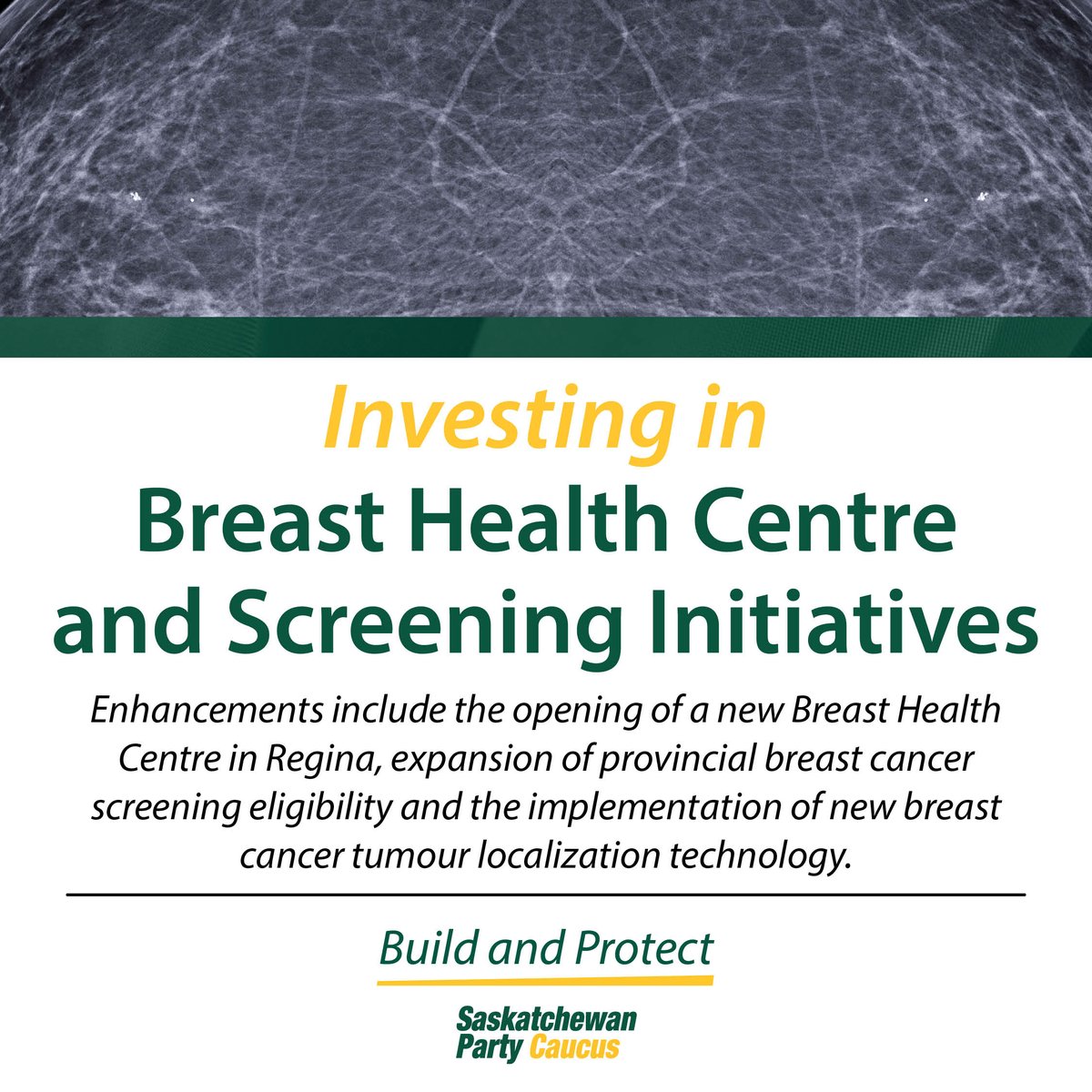 Regina’s new Breast Health Centre will provide a co-location of services, such as diagnostic imaging, consultation with specialists and surgeons, patient education, support and navigation as well as on-site access to post treatment care, such as therapies and rehabilitation.