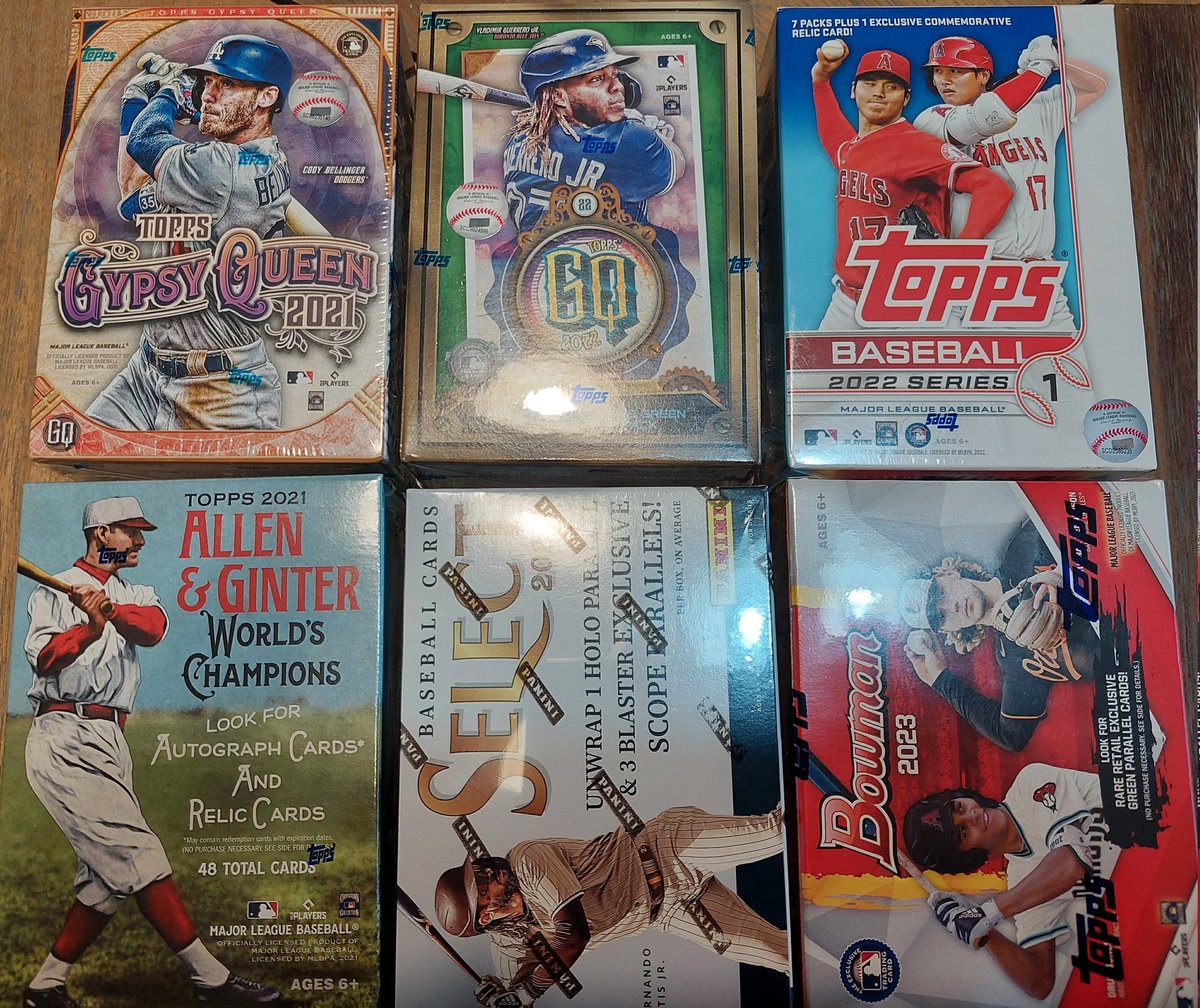 40YearOldVision's tweet image. A few boxes from the basement collection. #GypsyQueen #AllenAndGinter @Topps @PaniniAmerica #Bowman23
Will post hits.