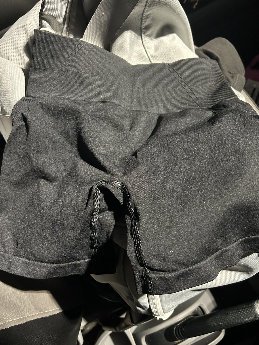 the_weird_human's tweet photo. @vintedUK just wondering if I’d have a case before I report the issue, I bought these shorts which were shown as being brown in the photos, they’ve arrived and they’re very clearly black. They was listed as being black but the photos show them as brown ? https://t.co/ujCawrvgWl