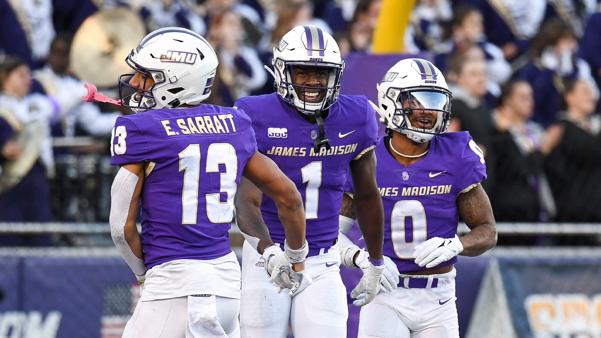 After an amazing phone call with @CoachSparber I am humbled and blessed to have received my 14th D1 offer to James Madison University💜💛@CoachBobChesney @FootballPerkins @JaredLuginbill @Coach_MikeRob @OHSFBMedia