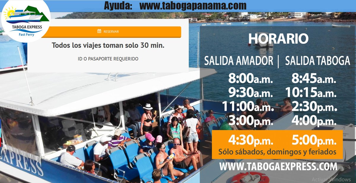 tabogapanama's tweet photo. Hay tres lineas de transporte hacia #Taboga, la que refiero por lo general es #Tabogaexpress, si está llena ofrezco las otras, el barco llega más rápido y es más nuevo que las otras opciones.
Información de @tabogaexpress en imágenes (horarios, precios, ubicación)
#tabogapanama https://t.co/lHIkvfTVFL
