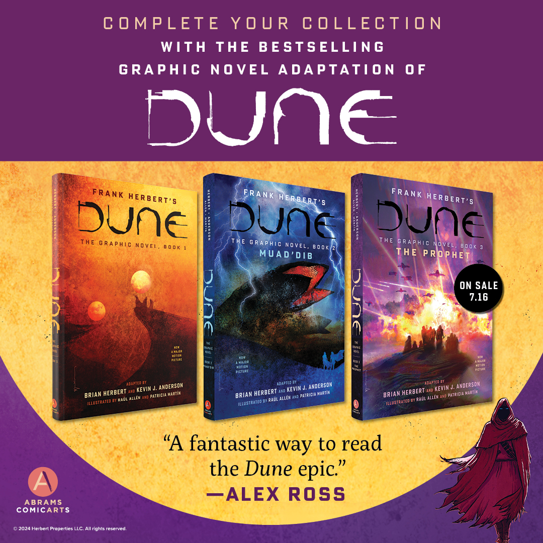 Get 35%* off our bestselling graphic novel adaptations of DUNE at abramsbooks.com! Use Discount Code DUNE35 at checkout: bit.ly/3IouIP2