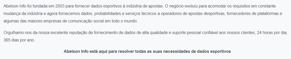 O @JeevesOdds tem 17 anos de indústria e trabalha na Abelson Odds ( abelsoninfo.com ).
Empresa que cria as Odds para várias casas de apostas, além de fornecer dados e informações.👇🏼