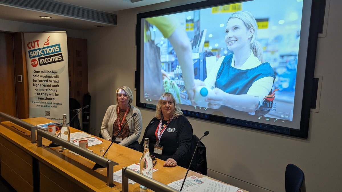 Thank you to the A-Team for speaking on our in-work conditionality campaign at a fringe event at #TUCWomensConference. Alison and Angela were brilliant and the discussion that followed was really good. You can watch our new video here: youtube.com/watch?v=IkKqdx…