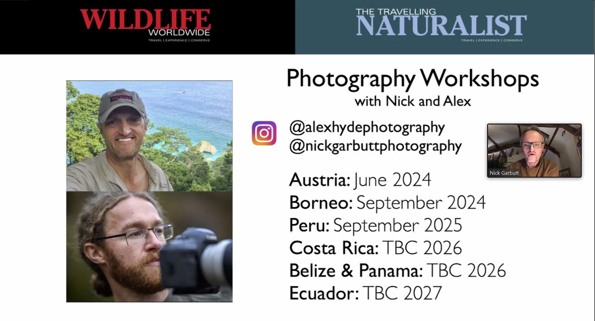 Jason Gilchrist (@jgilchrist13) on Twitter photo <a href="/wildlifeww/">Wildlife Worldwide</a> <a href="/alexhydephoto/">Alex Hyde</a> <a href="/nickwildphoto/">Nick Garbutt</a> Wildlife Worldwide: Discover Rainforest Photography.
Online talk tonight, by nature photographers Nick Garbutt <a href="/nickwildphoto/">Nick Garbutt</a> & Alex Hyde <a href="/alexhydephoto/">Alex Hyde</a>, for <a href="/wildlifeww/">Wildlife Worldwide</a>.
#WildlifePhotography #NaturePhotography #wildlife #nature #photography #travel #rainforest #WildlifeWorldwide <a href="/wildlifeww/">Wildlife Worldwide</a> <a href="/alexhydephoto/">Alex Hyde</a> <a href="/nickwildphoto/">Nick Garbutt</a> Wildlife Worldwide: Discover Rainforest Photography.
Online talk tonight, by nature photographers Nick Garbutt <a href="/nickwildphoto/">Nick Garbutt</a> & Alex Hyde <a href="/alexhydephoto/">Alex Hyde</a>, for <a href="/wildlifeww/">Wildlife Worldwide</a>.
#WildlifePhotography #NaturePhotography #wildlife #nature #photography #travel #rainforest #WildlifeWorldwide