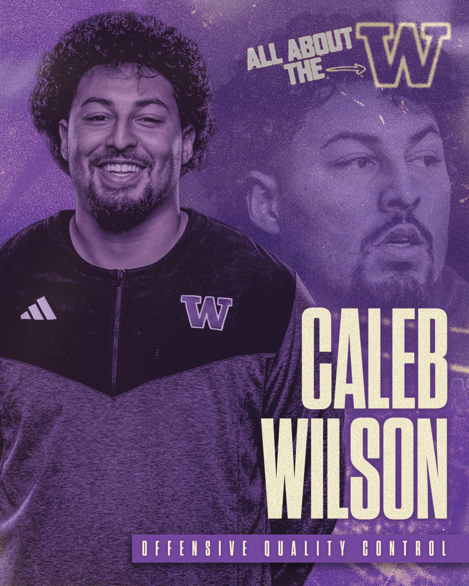 Caleb Wilson (@calebwilson) on Twitter photo Thankful to announce that I have accepted a coaching position on Coach Fisch's staff at the University of Washington ( <a href="/UW_Football/">Washington Football</a> ). I am incredibly grateful for the relationships, experiences, and lessons learned at Purdue University under Coach Walters.
Go Dawgs☔️🐺 Thankful to announce that I have accepted a coaching position on Coach Fisch's staff at the University of Washington ( <a href="/UW_Football/">Washington Football</a> ). I am incredibly grateful for the relationships, experiences, and lessons learned at Purdue University under Coach Walters.
Go Dawgs☔️🐺