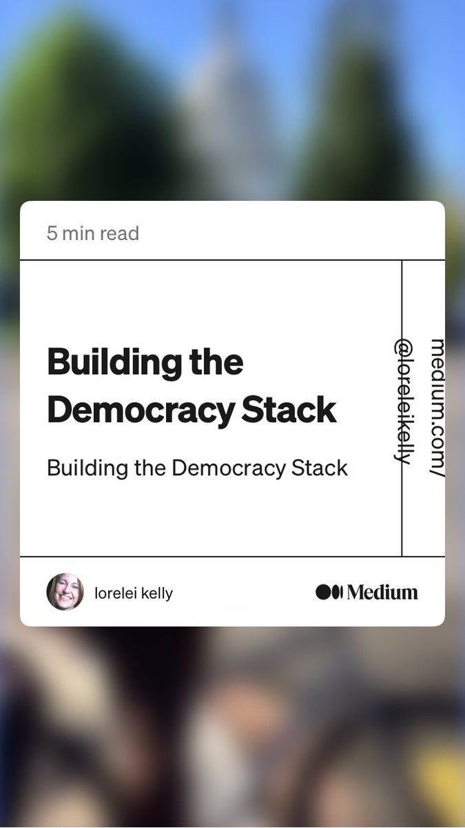 Even more possible today b/c of new digital capacity in Congress “Building the Democracy Stack” 
medium.com/@loreleikelly/… #tech #data  Attn #citizenassembly folks
