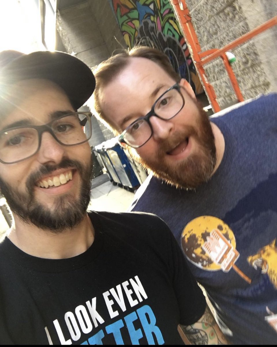 JUelsmann's tweet photo. Crazy. The writing was on the wall, but surreal that it happened. Such a big part of my life for the last 10+ years. Hell for the last 5+ years I’ve fallen asleep with an old LP video in my ear every night. Here’s a photo I took with Jack from LPL in Chicago. Thanks RT #RTForever https://t.co/tp4oBhy6RF