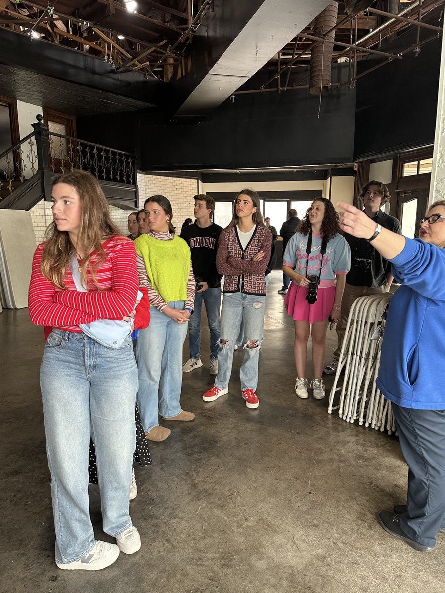 _COMUnion's tweet image. Last week, COMUnion students from the History of Animation and Entertainment Industry classes visited L.A. with Dr. Blair and Dr. Camp.  Abby Porter, a junior digital media communications major said "Seeing the content of my class come to life as we toured L.A. was amazing."