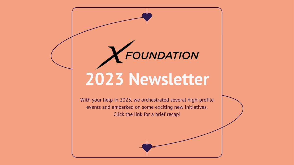 XFoundation12's tweet image. Check out our 2023 XFoundation newsletter, which highlights our events and initiatives over the past year: xfoundationx.org/post/xfoundati…

All of which would not have been a reality without YOU! 💜 ✖️

Thank you for being a part of our village #fentanylpoisoning #fentanylawareness #X