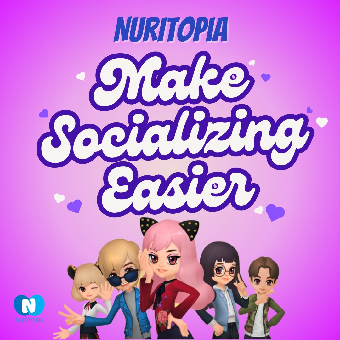 If you think that socializing is hard, try using Nuritopia!🤭
Get connected with people around the world to build genuine relationships!😄

Download NURITOPIA now on Play Store/App Store📲
Visit nuritopia.com to learn more

#friends #friendshipgoals #petlover