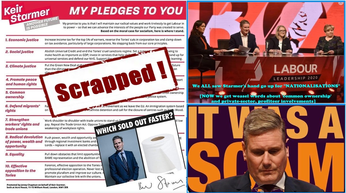 PeteWTMk2's tweet photo. @LucyMPowell @Keir_Starmer The party of lies, scams +delusions 
tries another con-trick on UK's voting public. 🤭
Do they think the electorate is that stupid?😕
#ItWasAScam 
#ItsStillAScam
#NeoliberalLabour
#StatusQuoLabour
#ZombieEconomics
#StarmerTheConMan
#SrKeenToryAdmirer[anag.]
#NeoliberalsOUT❗️😠 https://t.co/kdKwTLo7YV