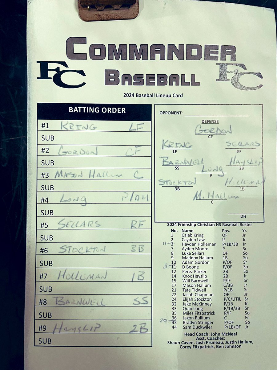 Friendship Christian Baseball tweet media