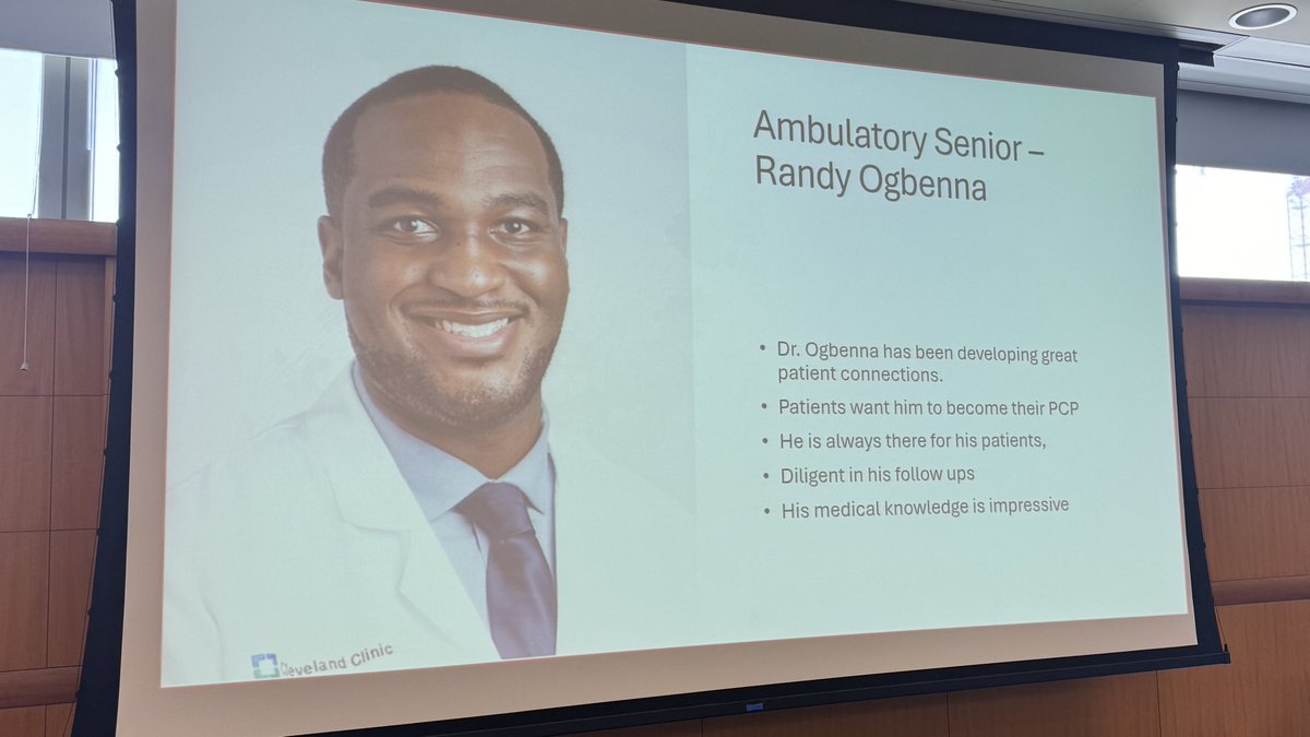 Celebrating @CCF_IMCHIEFS #IMRP Residents of the month! For our ambulatory senior ⭐️ we celebrate Dr. #RandyOgbenna! A repeat winner! 🏆 🙌🙌🙌🙌🔥🔥🔥🔥 @OhioAcp @ACPIMPhysicians @CleClinicGME