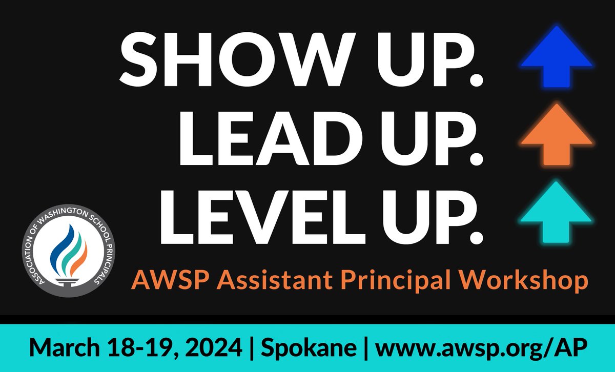 Eastside assistant principals, deans of students, and principal assistants—we're bringing our 'Level Up' workshop to Spokane this spring! Join author Jethro Jones March 18-19 to discuss moving up in responsibility, influence, and capability. Team discount! awsp.org/AP