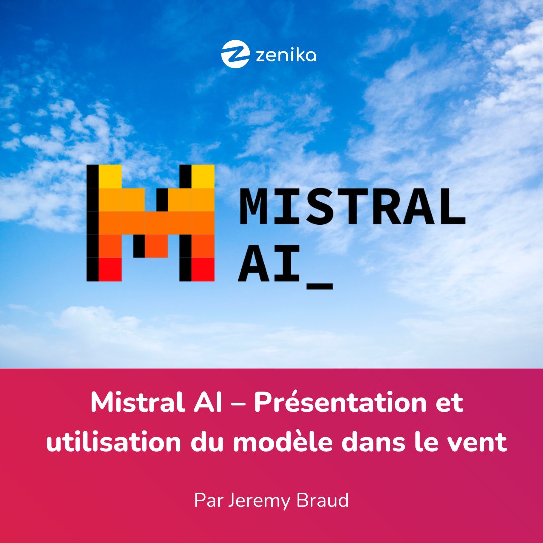 ZenikaIT's tweet photo. Mistral AI_ une prétendante sérieuse ? 🏆 

Retrouvez notre dernier article :  

🤖 @MistralAI 
Présentation et utilisation du modèle dans le vent.  

Par Jérémy Braud  ✨

🔗 Lire l'article :
https://t.co/okbBfZs6uM

#Zenika #CodeTheWorld #Mistralai #AI https://t.co/piivc88Q66