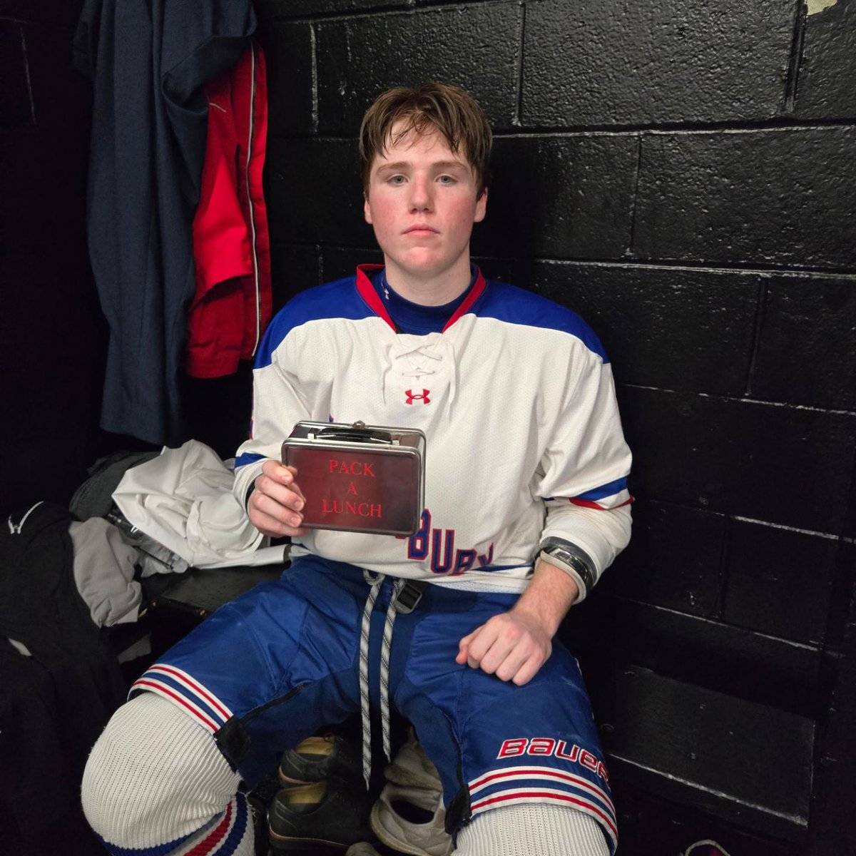 TMHSHOCKEY's tweet photo. REDMEN WIN!! Advance to the MIAA Final Four on 3/9 time, where &amp; who TBD!  REDMEN goals T. Bourgea (3), Insgona (2), Cooke, &amp; Shreenan 💪 #Bucket Capt. Cooke 🍪👊 #PackALunchGuy Frankie w/ solid game 👏 Burg 30/32 svs #RedmenWin #LetaGoRedmen #RoadtotheGarden #RedmenPride https://t.co/k2dVOjdaiB