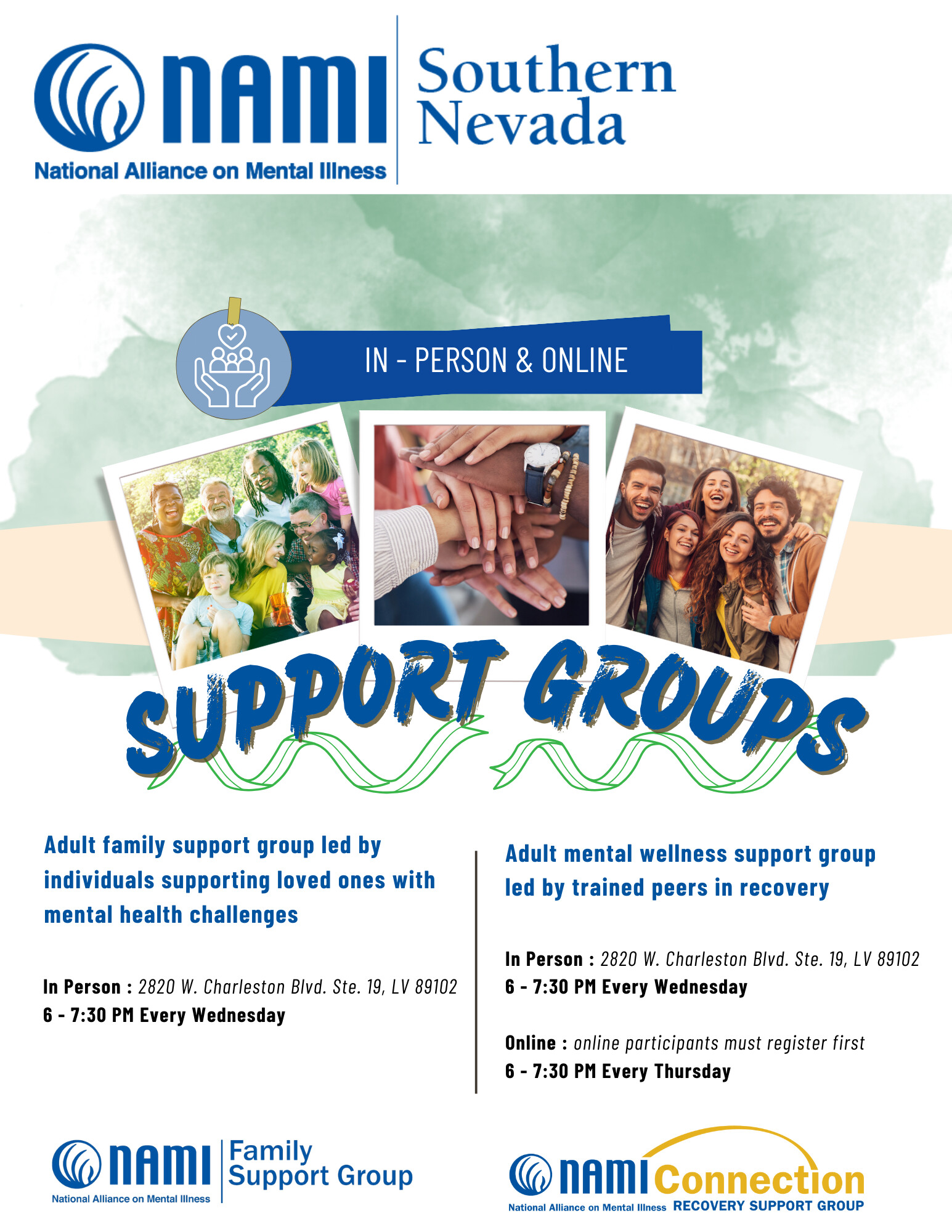 NAMI Southern Nevada on X: &ldquo;NAMI SNV Support Groups are available 