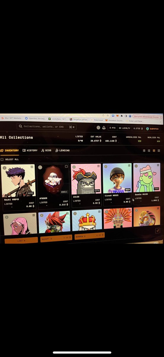 BTC🚀 ETH🚀 ALTES🚁
only NFTs market still bear🐻 
I believe we will see soon NFTs too🚀
You can see my tonight purchase with good floor prices.