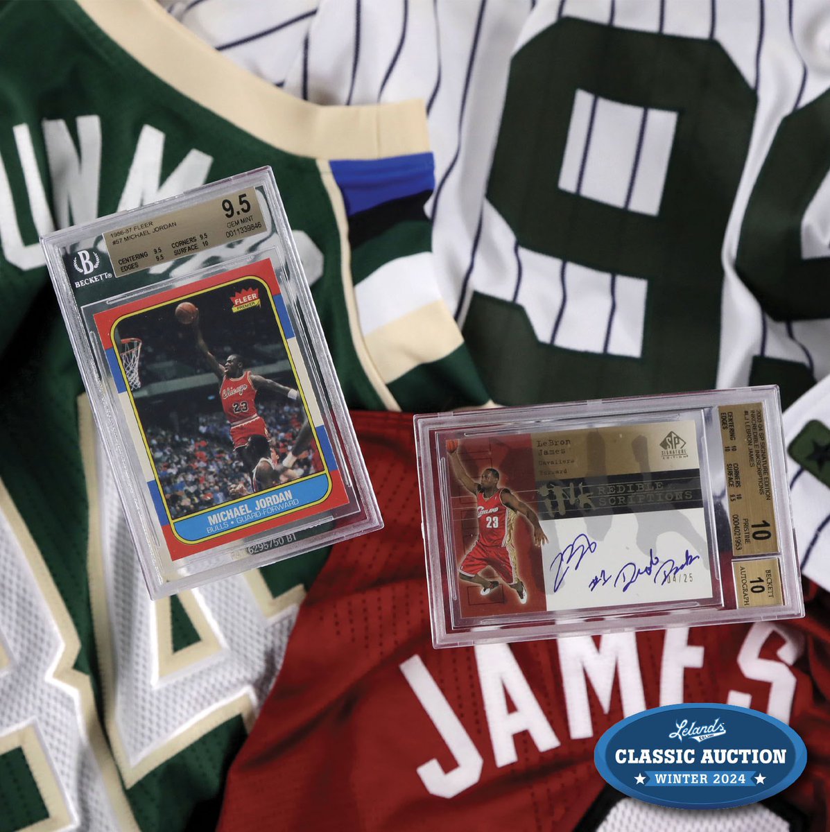 Modern Marvels! Experience the Past, Present, and Future! Dive into the auction and explore a variety of modern treasures featuring Giannis Antetokounmpo, Michael Jordan, LeBron James, and Aaron Judge!  auction.lelands.com/Lots/Gallery The Winter Classic Closes Mar 16 at 10 PM ET