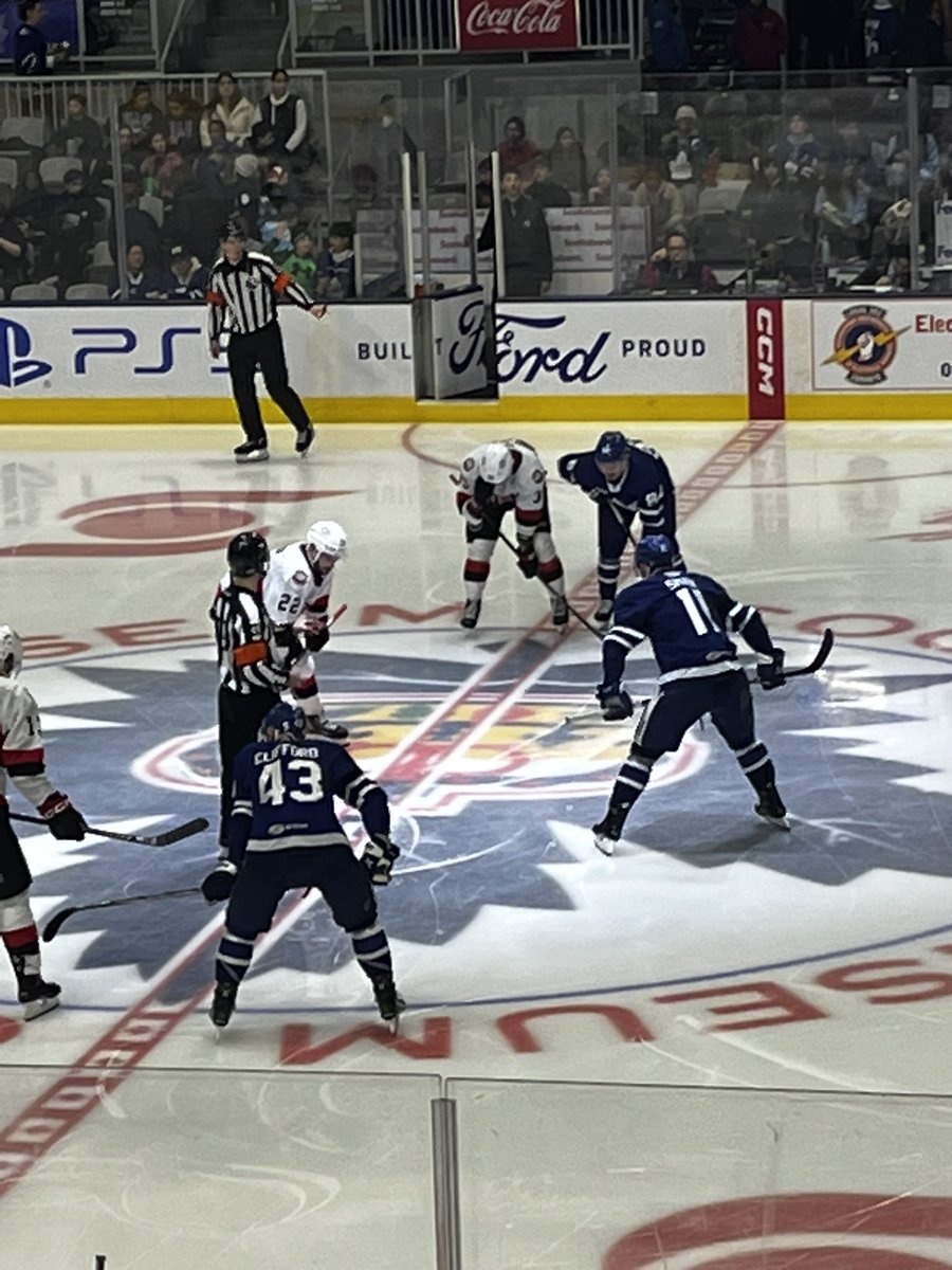 RLeehing's tweet photo. @TCDSBHOLYSPIRIT 
Great day out with my students at the Marlies vs Belleville game. Marlies won 3-2, which we didn’t get to see. We had to leave with 9m to go, which in hockey time can mean 15-20m. The important thing was that the kids had fun and learned some hockey terminology. https://t.co/ilxoPmiNII