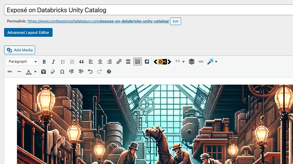 Oh no. I'm doing it again. #databricks #dataengineering #unitycatalog Coming soon to confessionsofadataguy.com