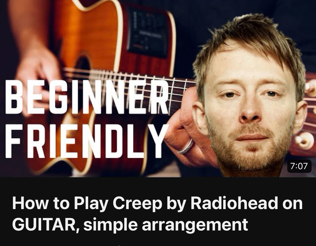 This might be my most popular vid ever! How to Play Creep by Radiohead on GUITAR, simple arrangement New video dropped today! Check it out! Link below! #yyc #guitar #guitarlesson #guitarnerd #guitaristsofinstagram #guitarteacher #guitarists #learnguitar youtu.be/Lt3bi1wG_s0