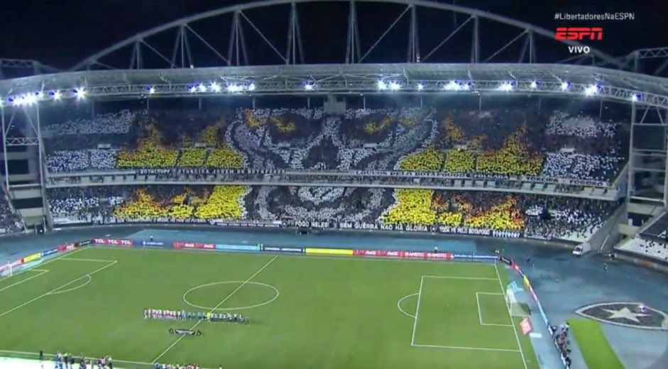DiarioGols's tweet photo. Mosaico da torcida do Botafogo 🔥 https://t.co/HSy65Th4su