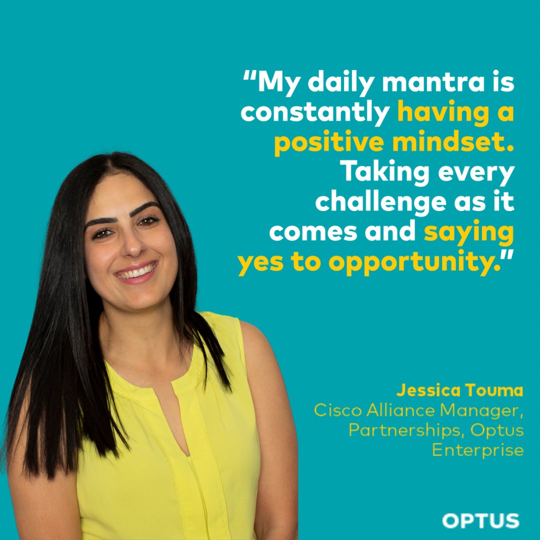 Meet Jessica Touma, the Cisco Alliance Marketing Manager at Optus. Jessica has worked in various roles across presales and product. She also finds immense support from a network of amazing women in her personal life, including her family.

Read more: optus.com.au/enterprise/acc…