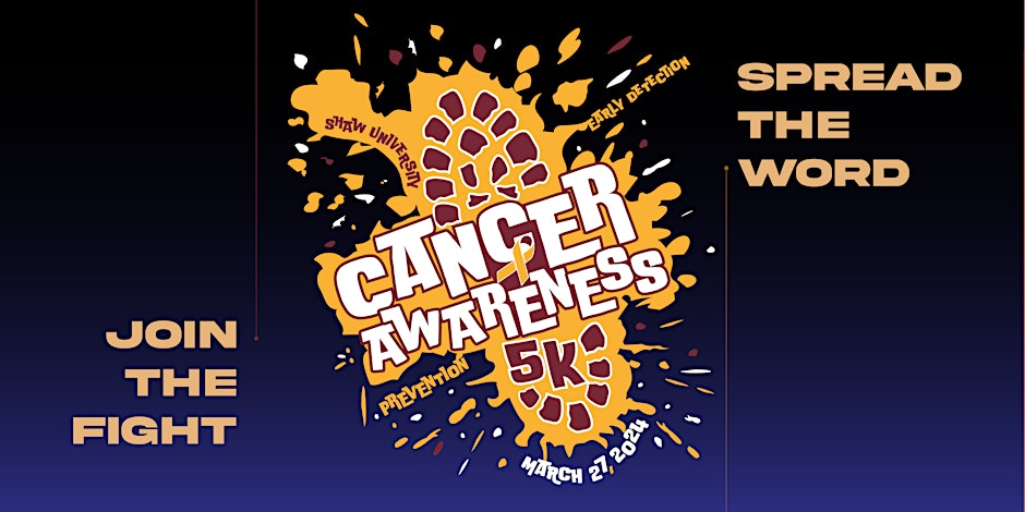 ShawBearsNation's tweet photo. Shaw University's-5K Cancer Awareness Run/Walk
Guess what? It's that time again!! Shaw University's 3rd annual 5K Cancer Awareness Run/Walk is right around the corner (Wednesday, March 27). https://t.co/BgOdpoSI0y