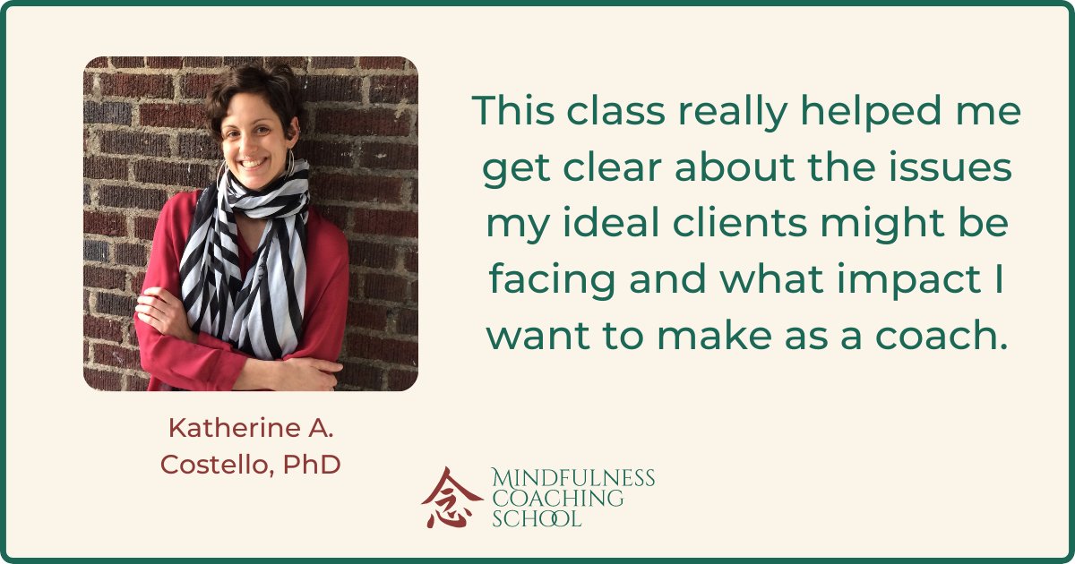 mindfulness_cs's tweet photo. Our Spring Business Alchemy class starts next week, March 13th!  Learn how to create a solid foundation for your coaching practice and turn your course trainings into a business reality.

Checkout Business Alchemy: https://t.co/CO31GlyTuP

#business #entrepreneur #onlineclasses https://t.co/ysJKqZMhMJ