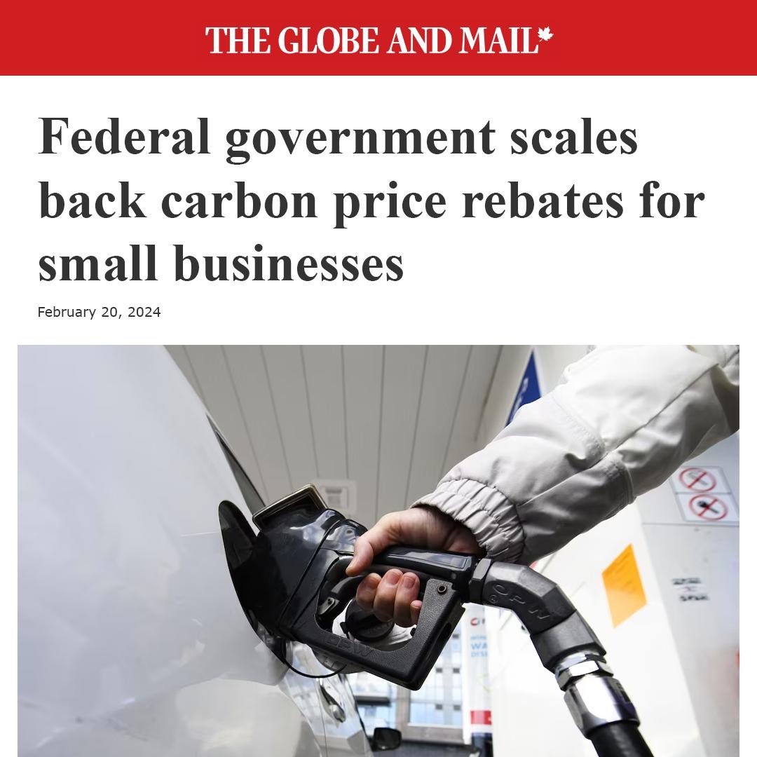 Trudeau will hit small businesses with a massive carbon tax hike on April 1 while cutting their long-ago promised rebates he never actually delivered.

No surprise from a man who called our small businesses tax cheats.

Common sense Conservatives will axe the tax for everyone.